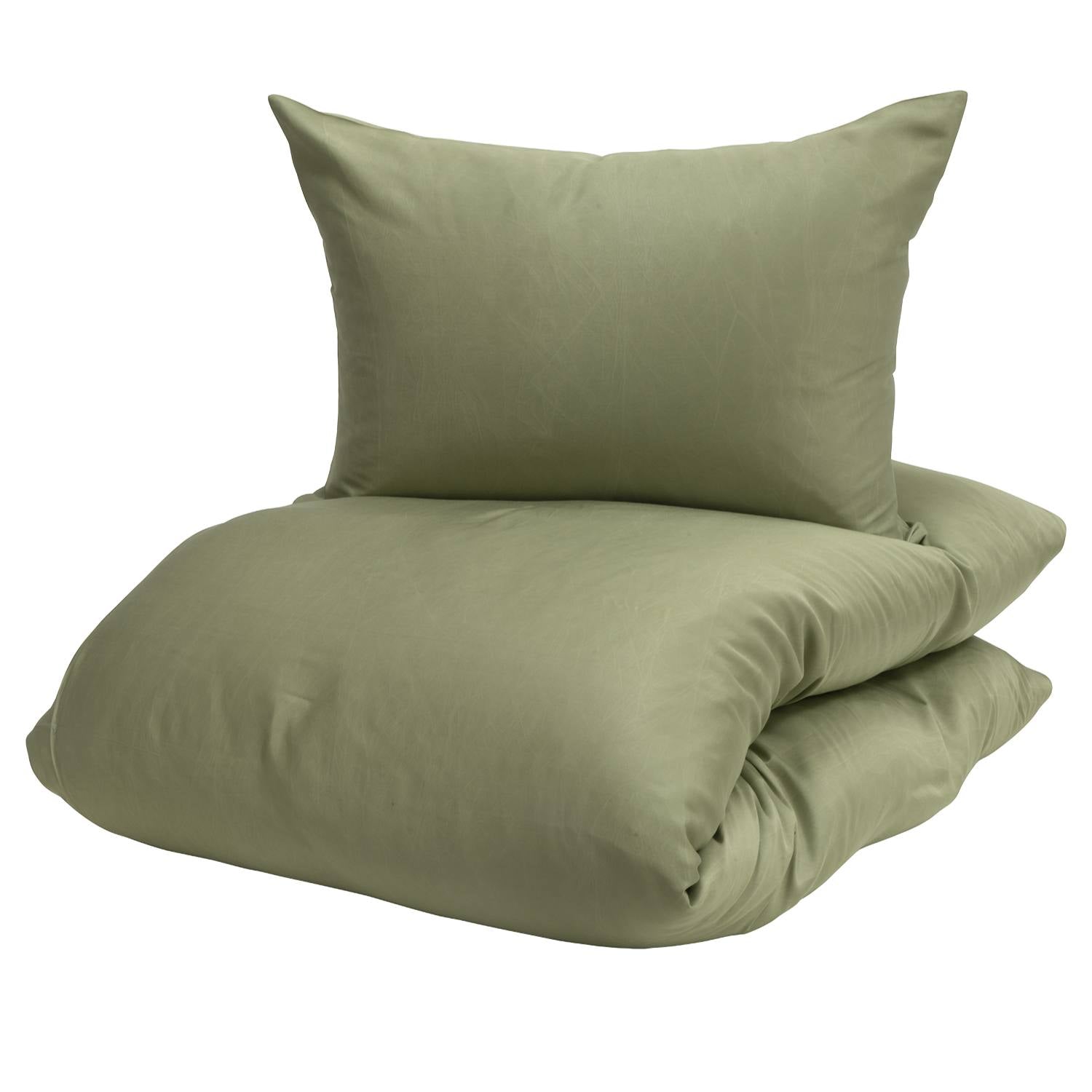 Bambus sengetøj Grøn Eksem/udsat hud Str. 140x220 - allergivenligt sengetøj i grøn fra Norvigroup